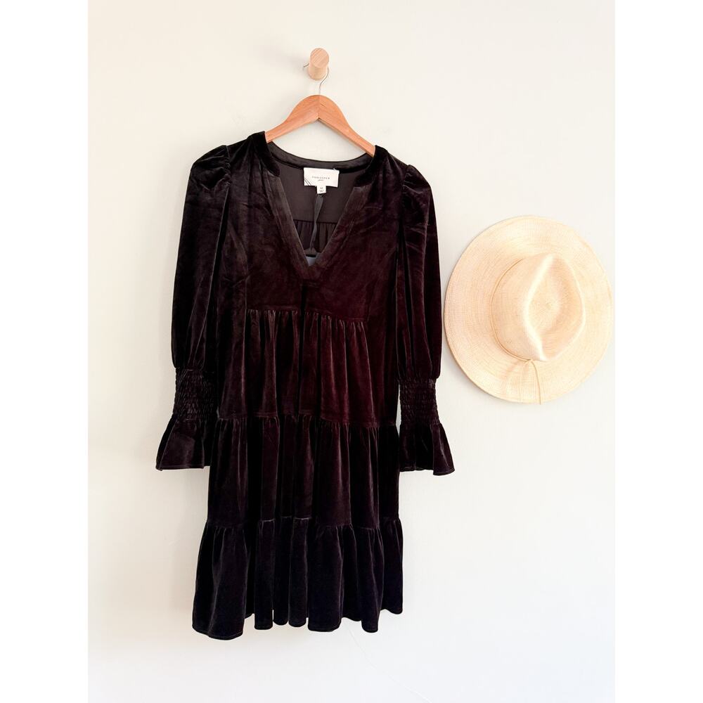 Tuckernuck | Pomander Place | NWT Black Velvet Kenzo Dress Black | Sz XS - Picture 2 of 10
